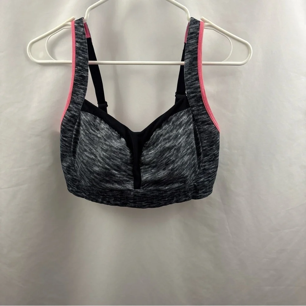 Lululemon Athletics Sports Bra 36DD Gray Padded Back Closure Wireless - Picture 3 of 10